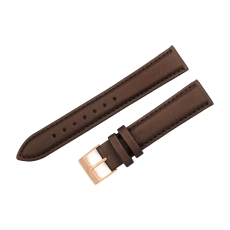 Sturmanskie Galaxy satin leather strap / 18 mm / brown / rose buckle