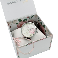 Sunday Rose Alive Vintage Flowers SUN-A01 with charm bracelet