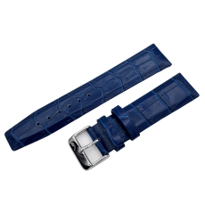 Vostok Europe Limousine leather strap / 22 mm / blue / polished buckle