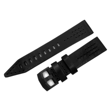 Vostok Europe SSN-571 Nuclear Submarine leather strap / 22 mm / black / black buckle