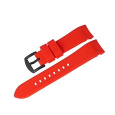 Vostok Europe Rocket N1 silicone strap / 22 mm / red / black buckle