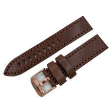 Vostok Europe Space Race / Almaz leather strap / 22 mm / brown / rose buckle
