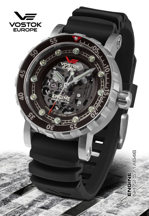 Vostok Europe Engine 'Skeleton' Limited Edition Automatic NH72-571A646