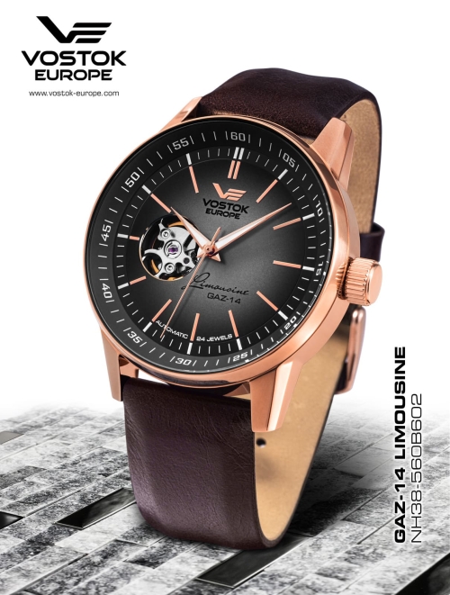 Vostok Europe Limousine Automatik Open Balance NH38-560B602