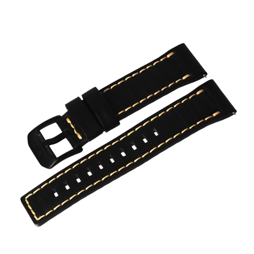 Vostok Europe Systema Periodicum leather strap / 24 mm / black / bronze / black buckle
