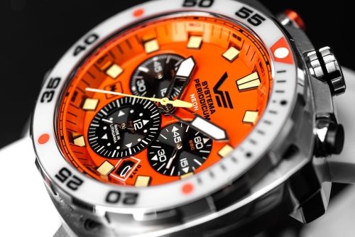 Vostok Europe Systema Periodicum 'Neon' Chronograph VK67-650A723