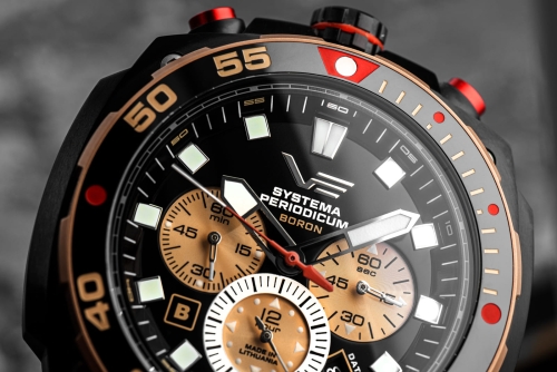 Vostok Europe Systema Periodicum 'Boron' Chronograph VK67-650E721