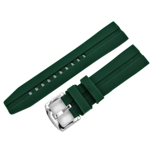 Vostok Europe Almaz / NP1 Silikonarmband / 22 mm / grün / Schließe poliert