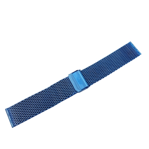 Vostok Europe Limousine milanaise mesh stainless steel bracelet / 22 mm / blue