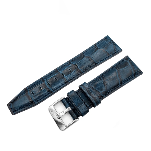 Vostok Europe Limousine Open Balance leather strap / 23 mm / blue / polished buckle