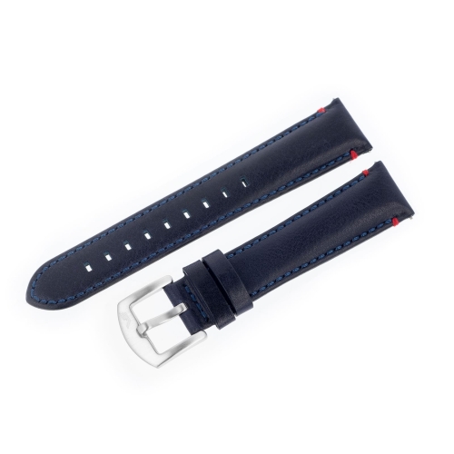 Vostok Europe Rocket N1 Compact Lederarmband / 20 mm / blau / Schließe silbern