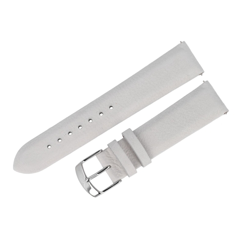Vostok Europe Undine Lederarmband / 20 mm / weiß / Schließe silbern