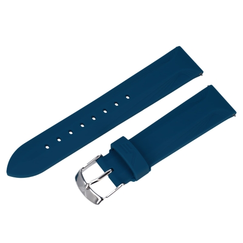 Vostok Europe Undine Silikonarmband V2 / 20 mm / blau / Schließe silbern