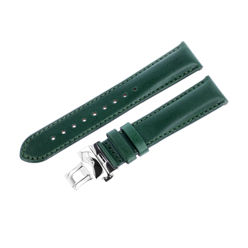 Vostok Europe Vilnelė Lederarmband / 20 mm / grün / Schließe silbern