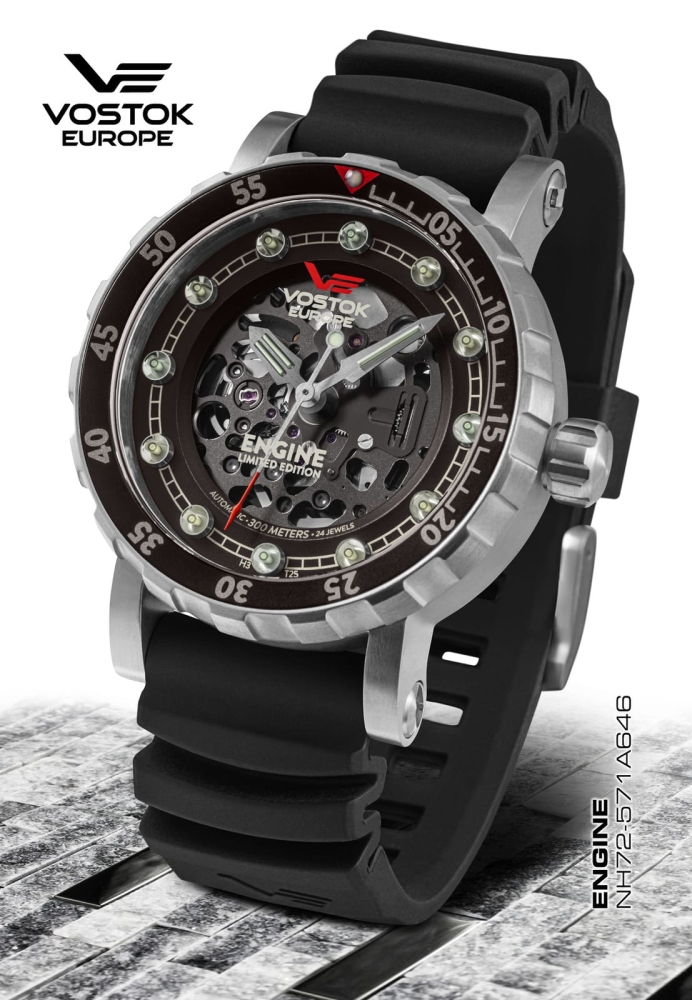 Vostok Europe Engine 'Skeleton' Limited Edition Automatic NH72-571A646