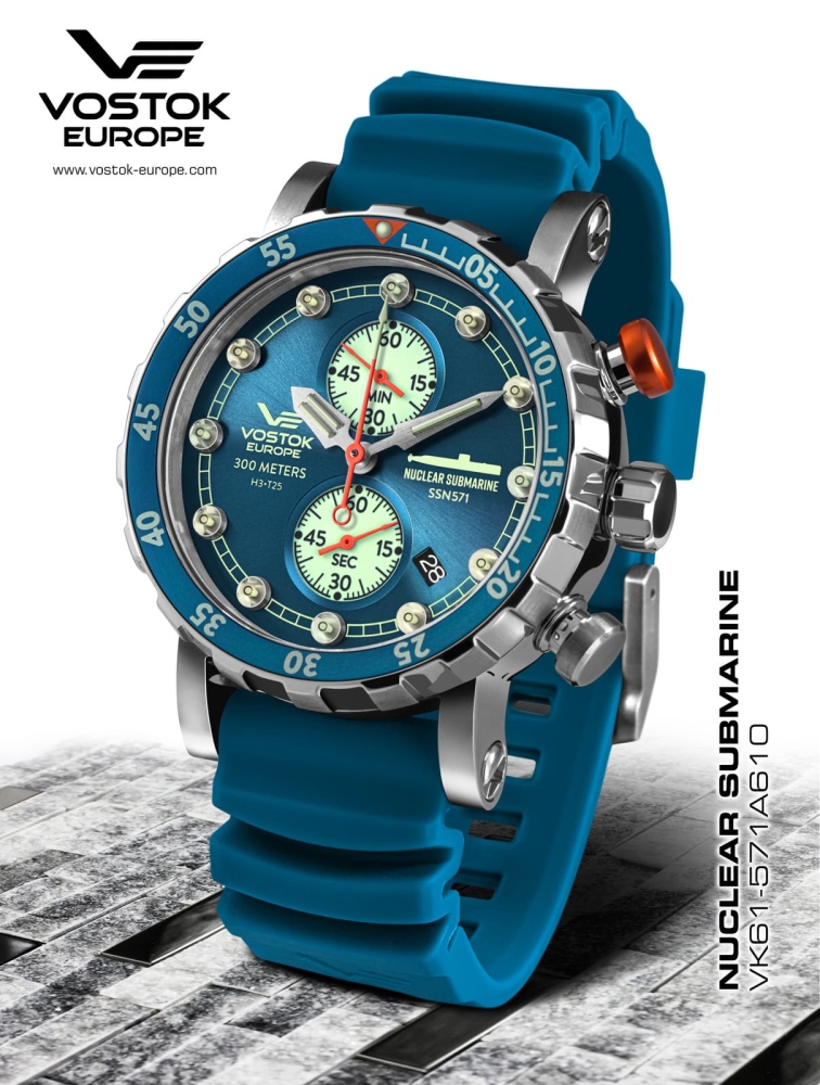 Vostok Europe SSN-571 Nuclear Submarine Chrono VK61-571A610