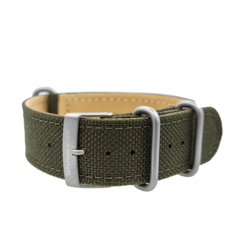 Sturmanskie Gagarin nylon strap / 20 mm / green / mat buckle