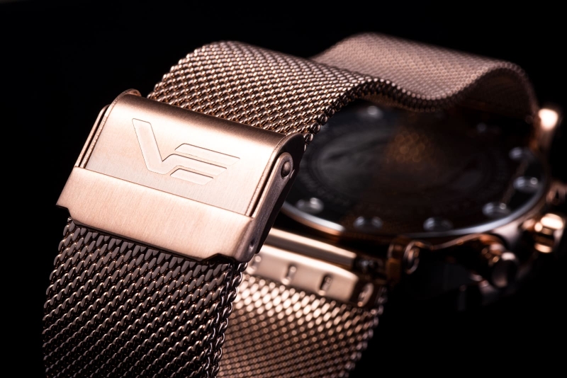 Vostok Europe Undine milanaise mesh stainless steel bracelet V2 / 20 mm / rose