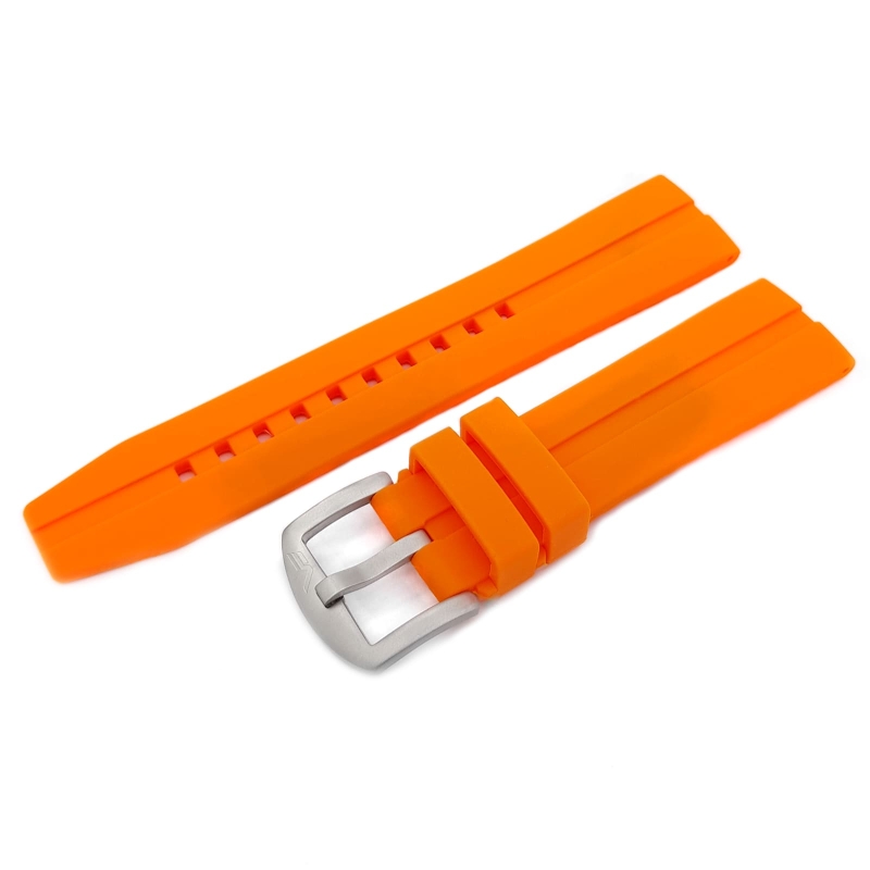 Vostok Europe Almaz / NP1 Silikonarmband / 22 mm / orange / Schließe mattiert