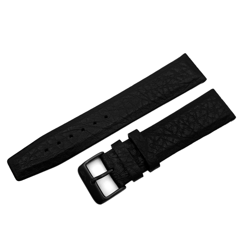 Vostok Europe Limousine leather strap / 22 mm / black / black buckle