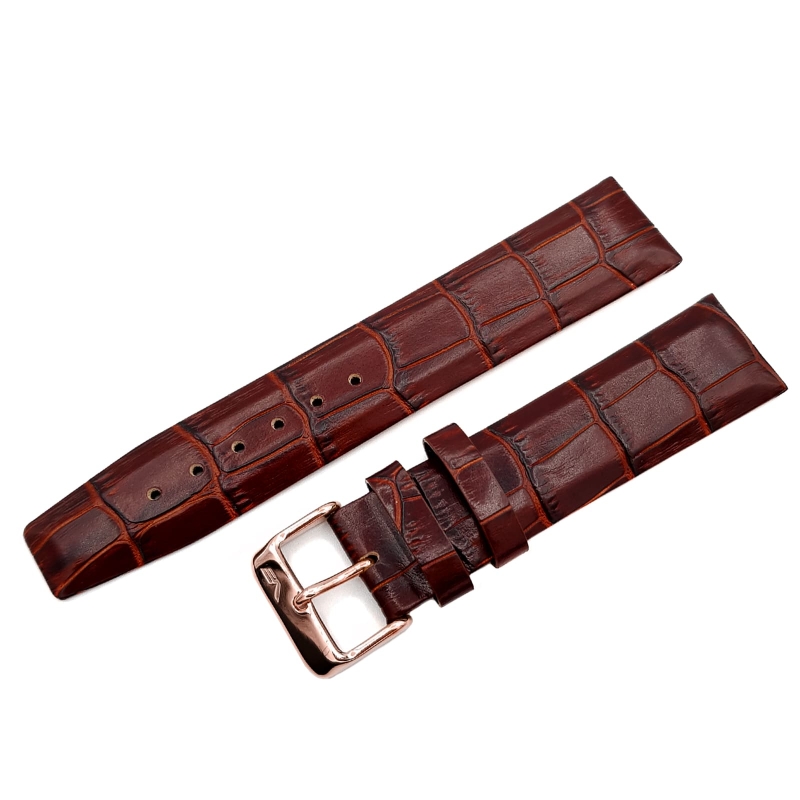 Vostok Europe GAZ-14 leather strap / 22 mm / brown / rose buckle