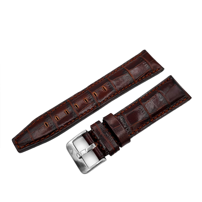 Vostok Europe Limousine Open Balance leather strap / 23 mm / dark brown / polished buckle