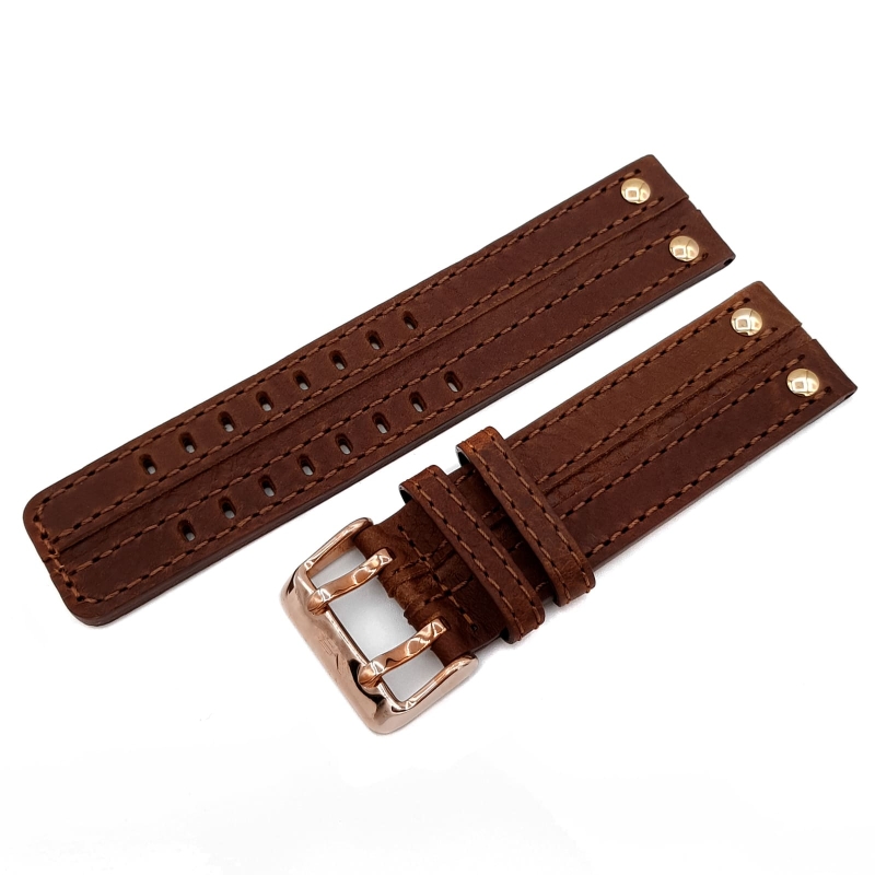 Vostok Europe Expedition North Pole / Everest leather strap / 24 mm / brown / rose buckle
