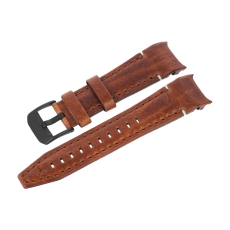 Vostok Europe Atomic Age leather strap / 25 mm / brown / black buckle
