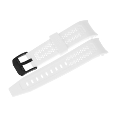 Vostok Europe Atomic Age silicone strap / 25 mm / white / black buckle