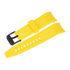 Vostok Europe Atomic Age silicone strap / 25 mm / yellow / black buckle