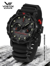 Vostok Europe Benediktas Vanagas Black Edition IV Titanium Chronograph VK64-571J431