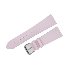 Buran Satin-Lederarmband / 23 mm / rosa / Schließe poliert