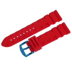 Vostok Europe Expedition North Pole / Silikonarmband / 24 mm / rot / Schließe blau