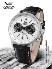Vostok Europe Limousine Grand Chrono Quarz mit Trigalights 6S21-565A598