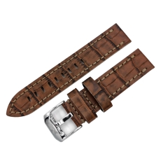 Vostok Europe Almaz leather strap / 22 mm / brown / polished buckle