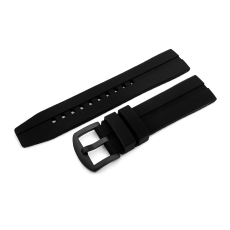 Vostok Europe Almaz / NP1 silicone strap / 22 mm / black / black buckle