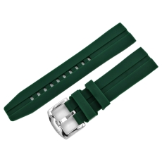 Vostok Europe Almaz / NP1 silicone strap / 22 mm / green / polished buckle