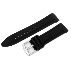 Vostok Europe Anchar silicone strap / 24 mm / black / polished buckle