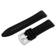 Vostok Europe Anchar silicone strap / 24 mm / black / mat buckle