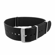 Vostok Europe Anchar Textilarmband / 24 mm / schwarz / Schließe mattiert