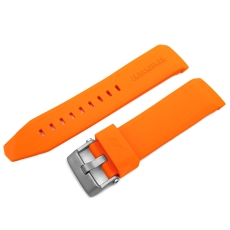 Vostok Europe Ekranoplan Silikonarmband / 25 mm / orange / Schließe mattiert