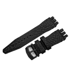 Vostok Europe Energia Rocket leather strap / 26 mm / black / black buckle