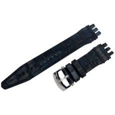 Vostok Europe Energia Rocket Lederarmband XL / 26 mm / petrolblau / Schließe poliert