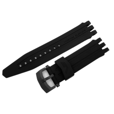 Vostok Europe Energia Rocket Silikonarmband / 26 mm / schwarz / Schließe schwarz