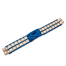 Vostok Europe Energia Rocket stainless steel bracelet / 26 mm / rose-blue