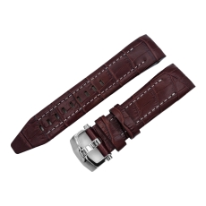 Vostok Europe Lunokhod 2 leather strap / 25 mm / brown / white / croco/ polished buckle