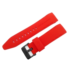 Vostok Europe Lunokhod 2 silicone strap / 25 mm / red / black buckle