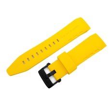 Vostok Europe Lunokhod 2 silicone strap / 25 mm / yellow / black buckle