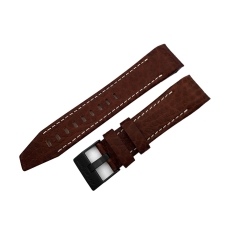 Vostok Europe Mriya 2 leather strap / 24 mm / brown / white / black buckle