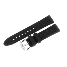Vostok Europe Rocket N1 Compact Silikonarmband / 20 mm / schwarz / Schließe silbern